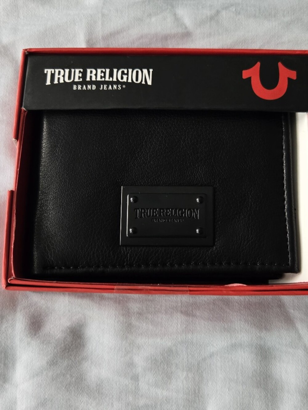 True Religion Black Leather Wallet.